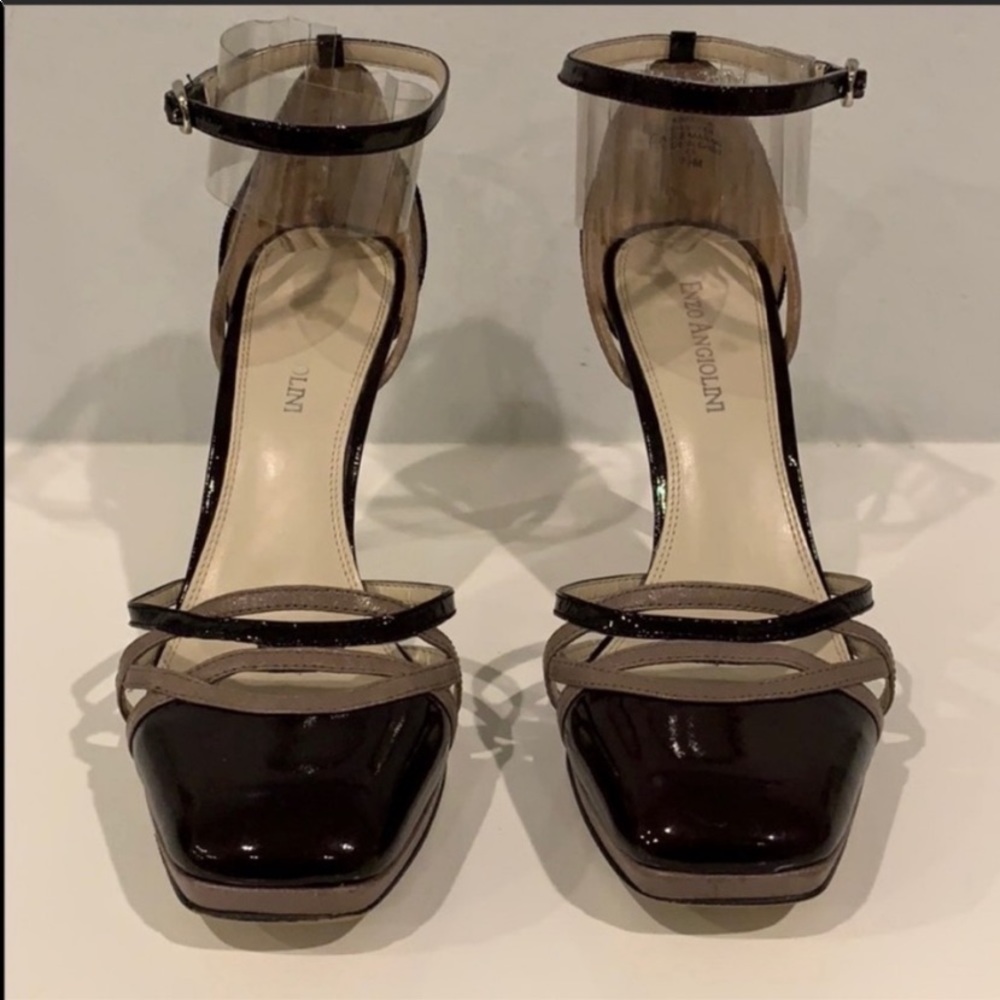 Enzo Angliolini Dark Brown/Cocoa Heels Size 7.5 - image 2